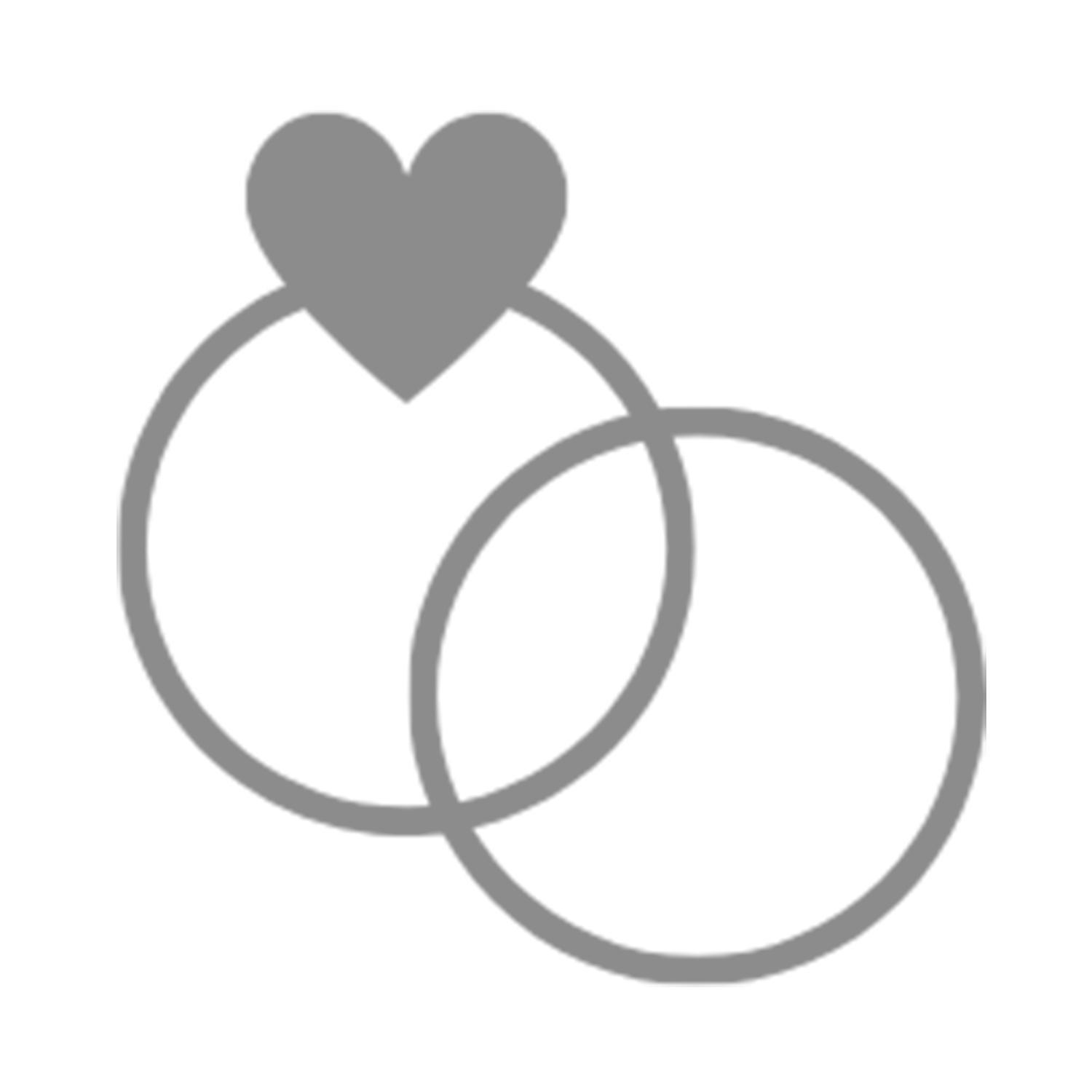 Heart Ring Grey